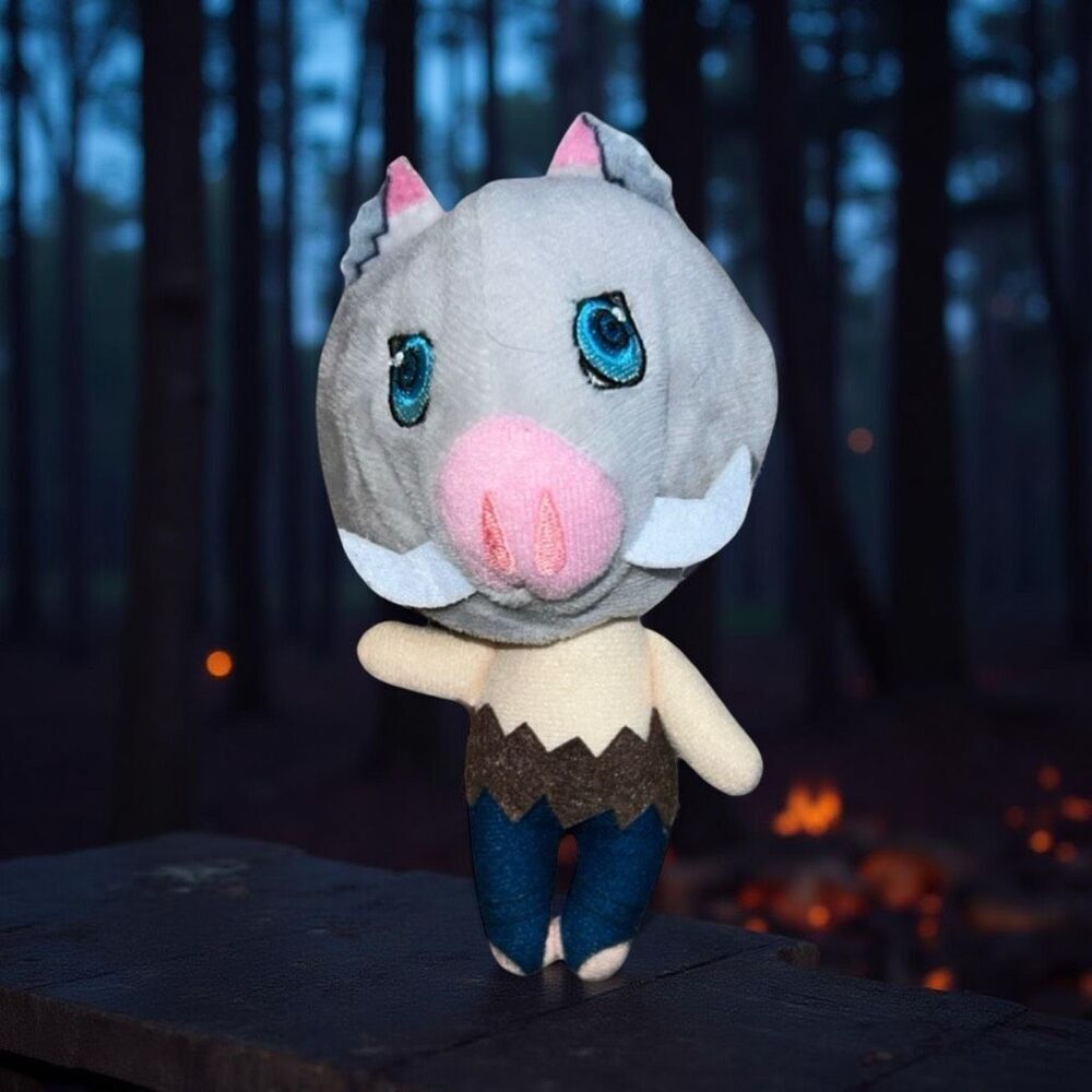 Demon Slayer: Kimetsu no Yaiba Hashibira Inosuke Plush Doll 4-5”. P18